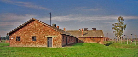 Bâtiment ésinfection quotidienne de Birkenau